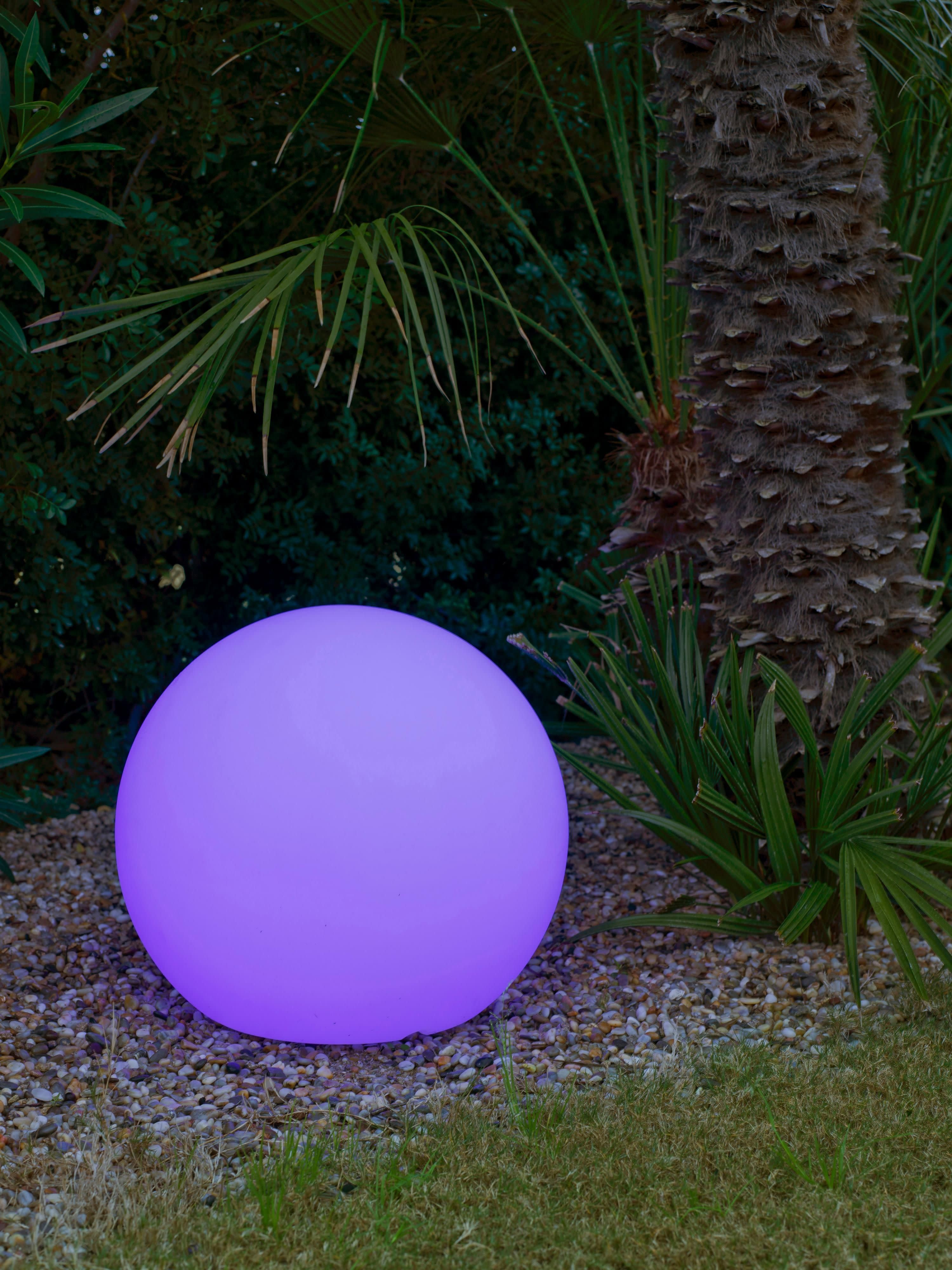 Schwimmende Solar-LED-Gartenleuchte Buly mit Farbwechsel und Fernbedienung, dimmbar