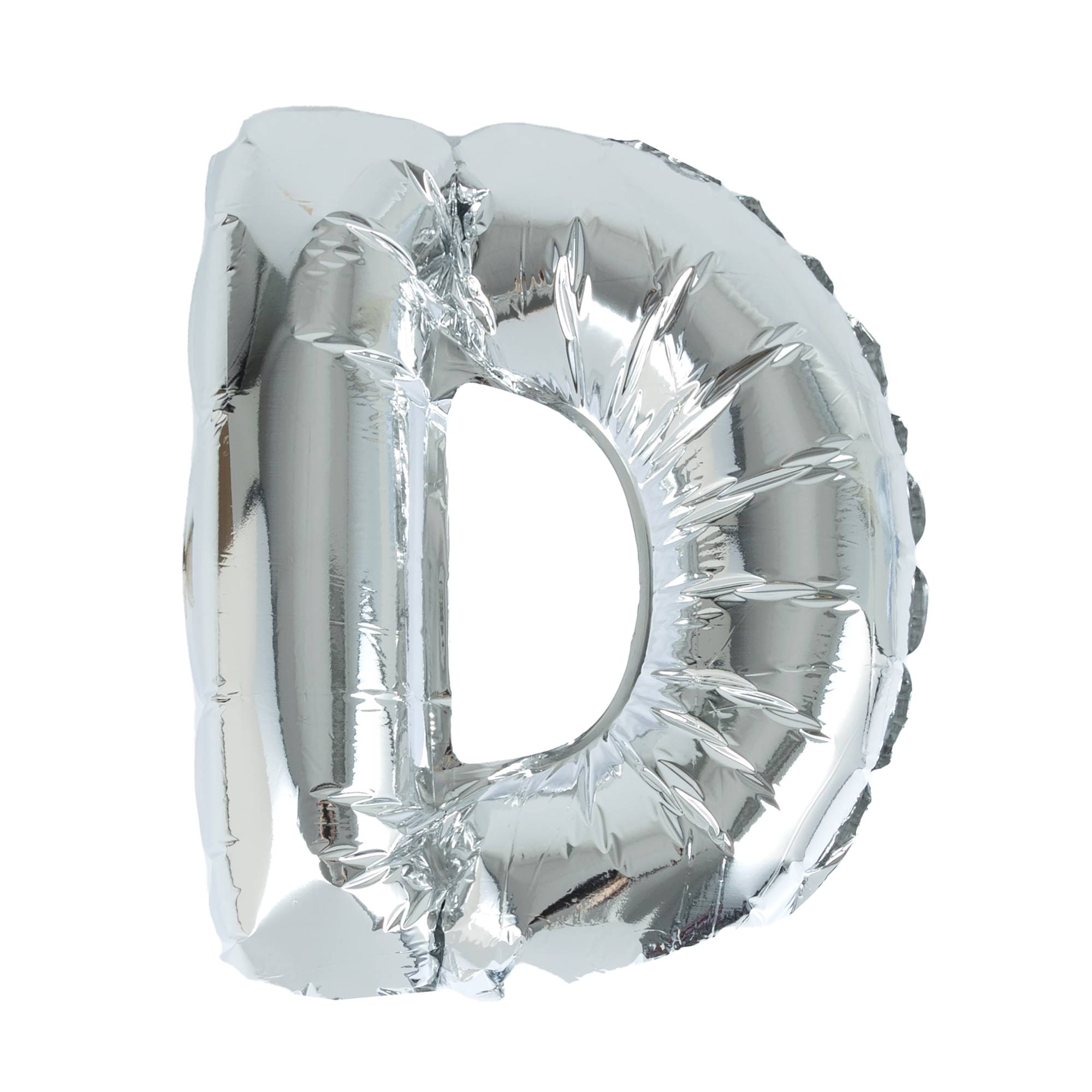 Silver Foil Letter D Balloon
