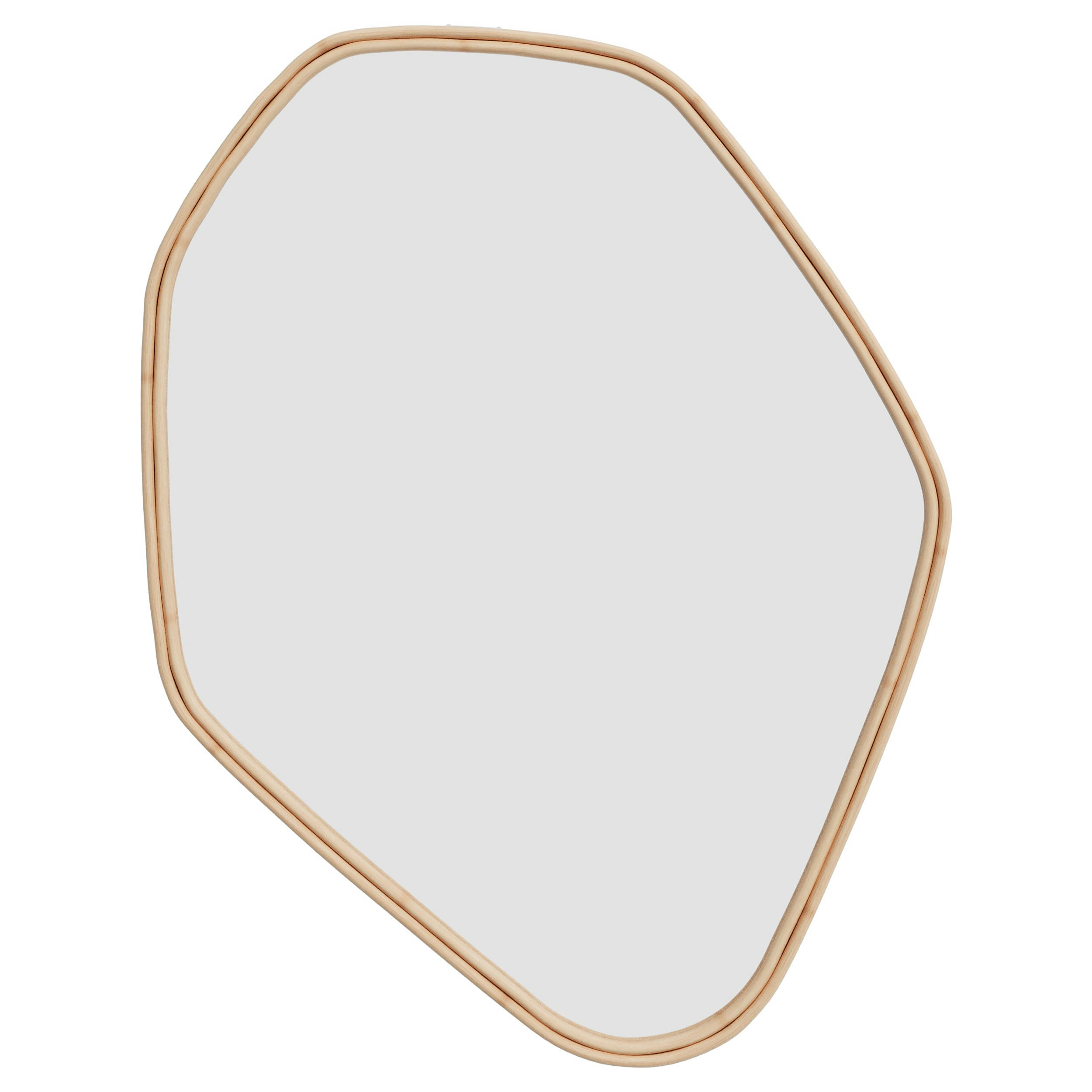 TSERI - Miroir organique en rotin 80x60 cm