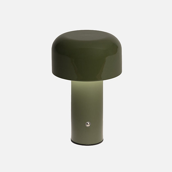 Lampe à poser LED sans fil rechargeable Victor vert D. 13cm