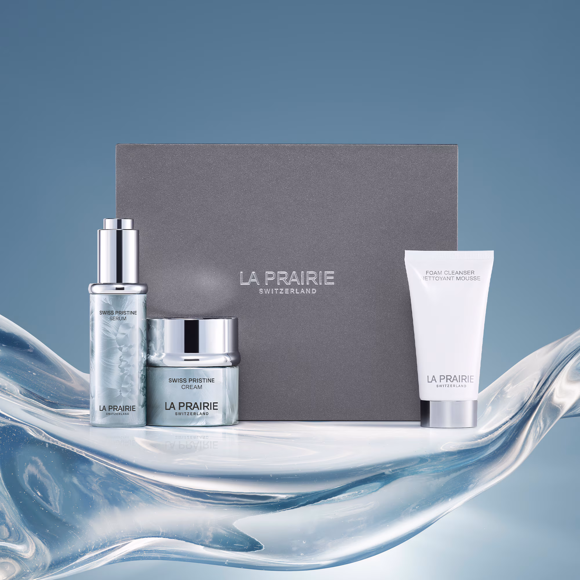 SWISS PRISTINECoffret - sérum + crème + nettoyant mousse