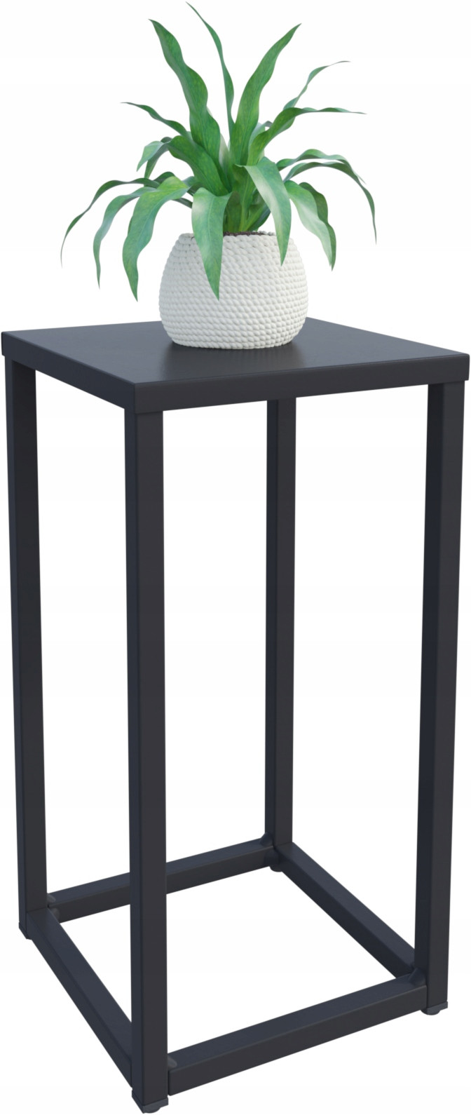 Nowoczesny Stojak Na Kwiaty 20x20x37 Loft Salon Czarny