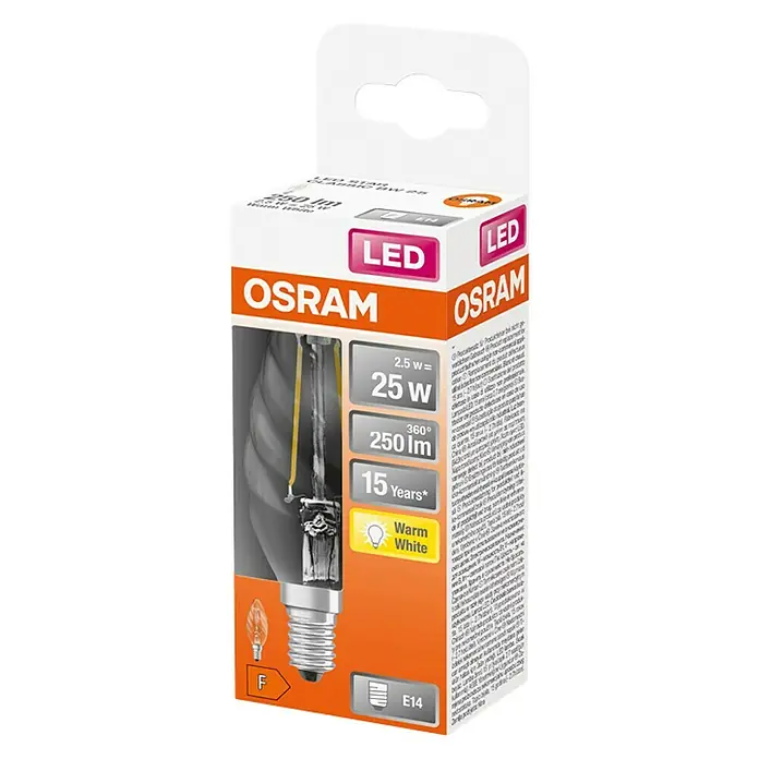 LYSPÆRE OSRAM LED RETRO MIGNONPÆRE E14 2,5W