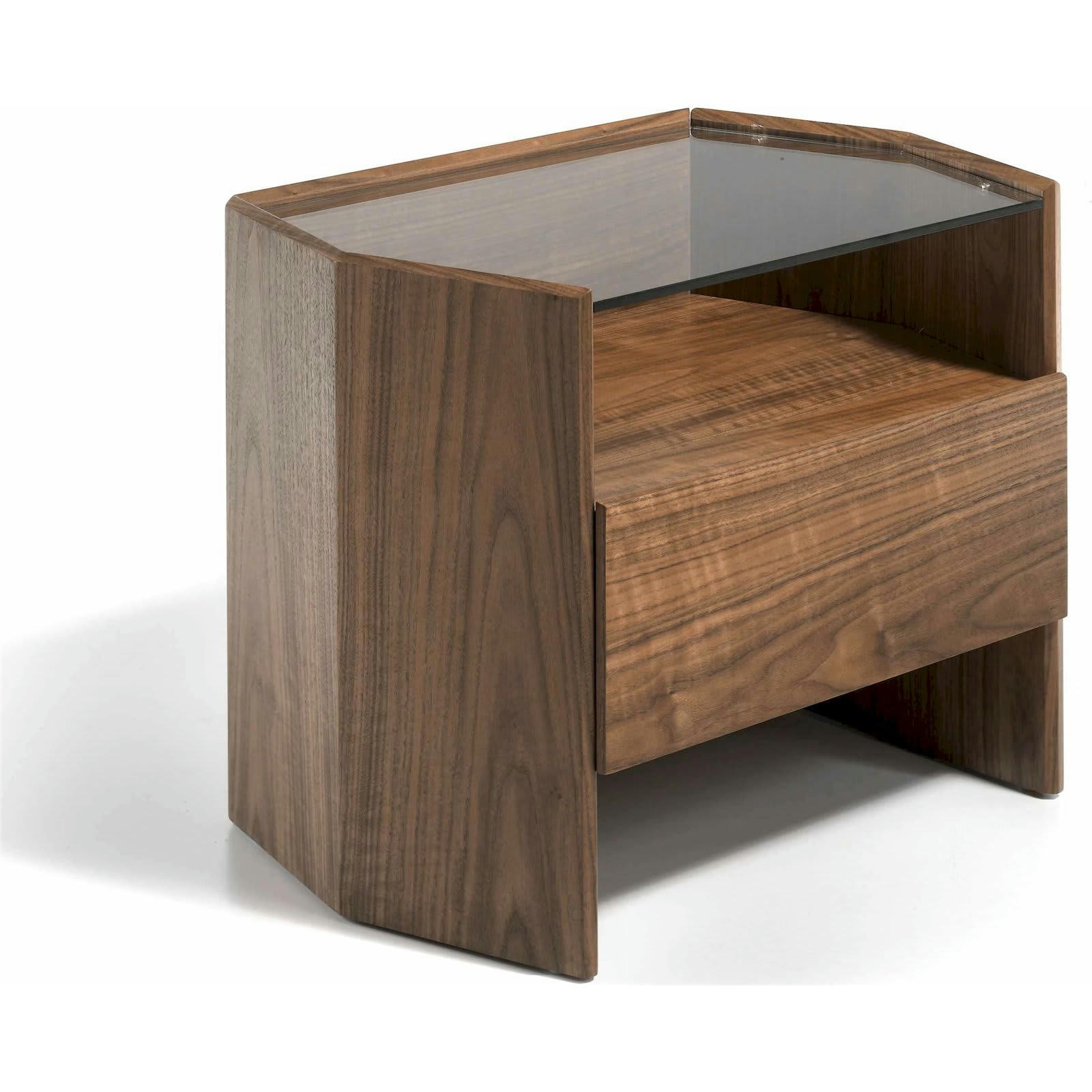 - Table chevet Bois Noyer Bois foncé