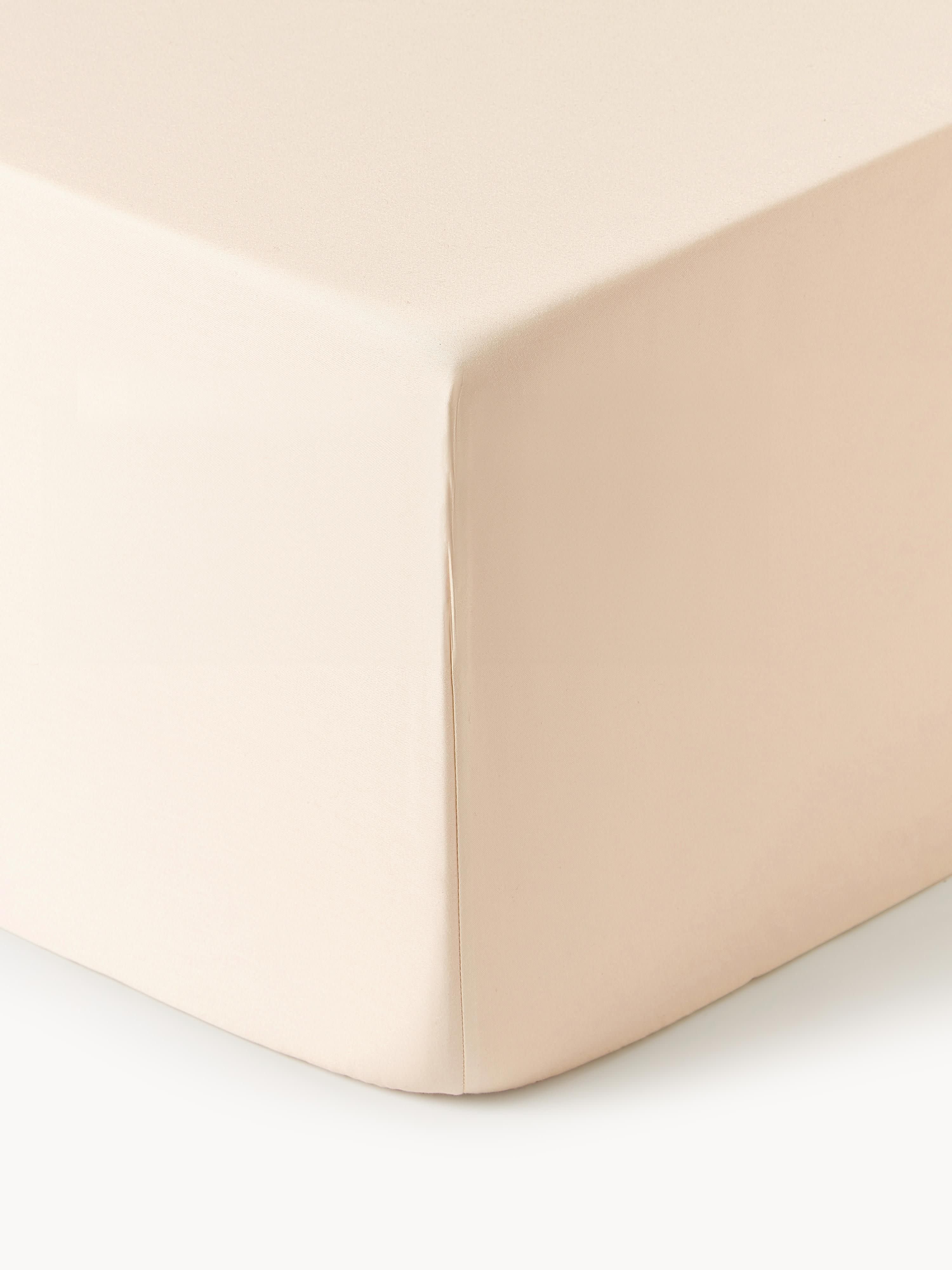 Boxspring-Spannbettlaken Premium, Baumwollsatin