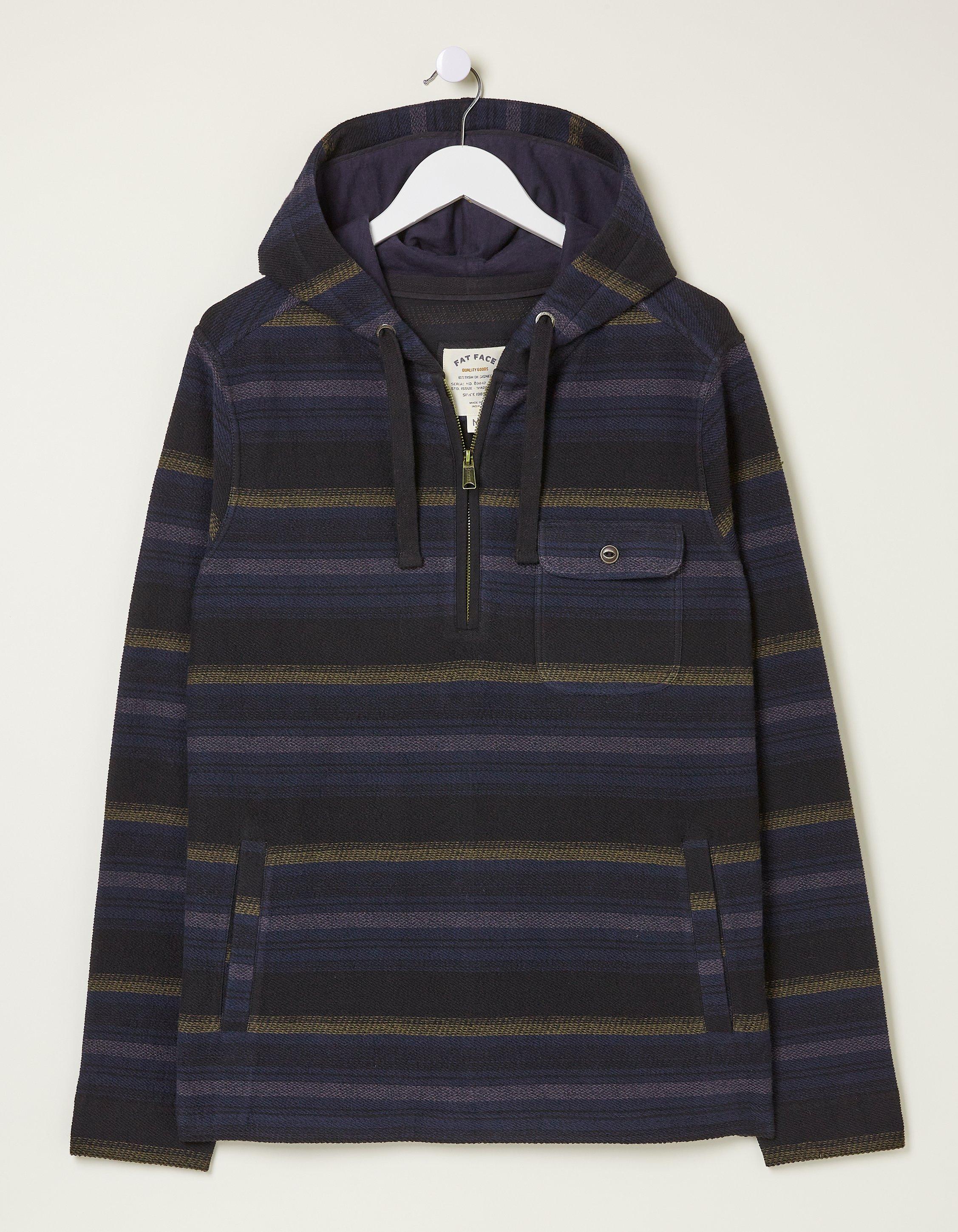 Trescowe Stripe Half Zip Hoodie
