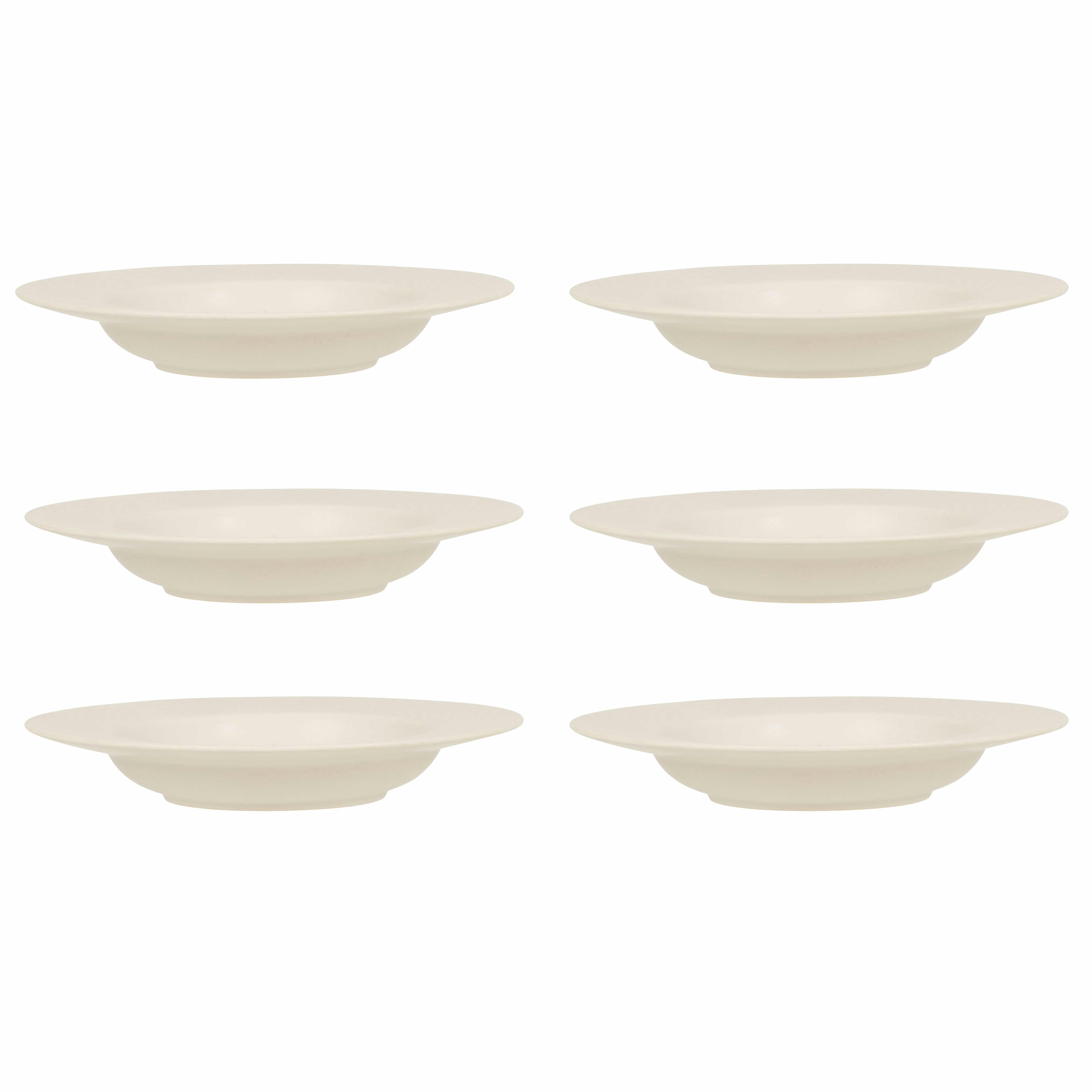 - Assiette creuse en grès blanc bords gravés