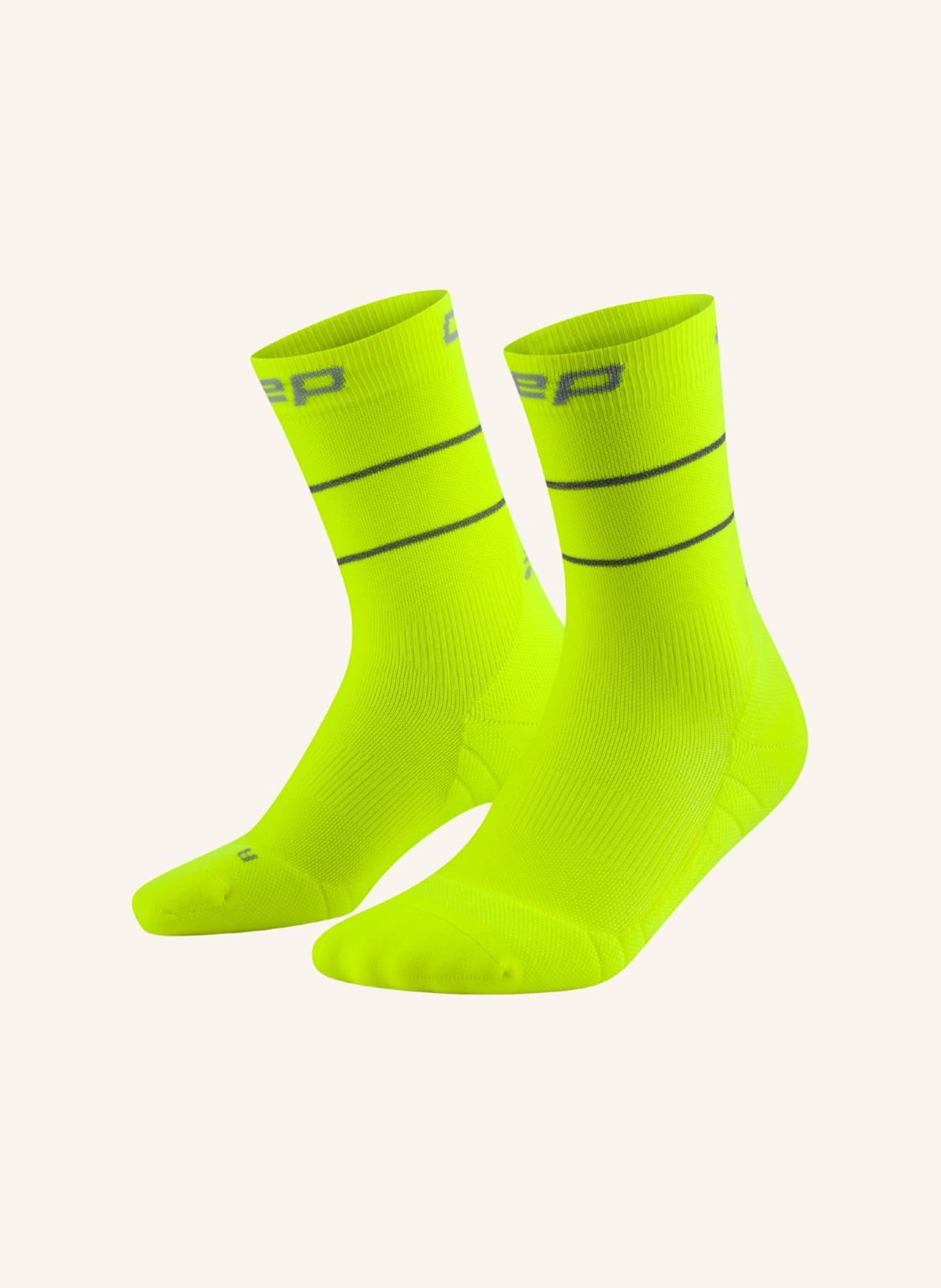 cep CEP CEP pro run reflective socks, mid cut, 2.0, women