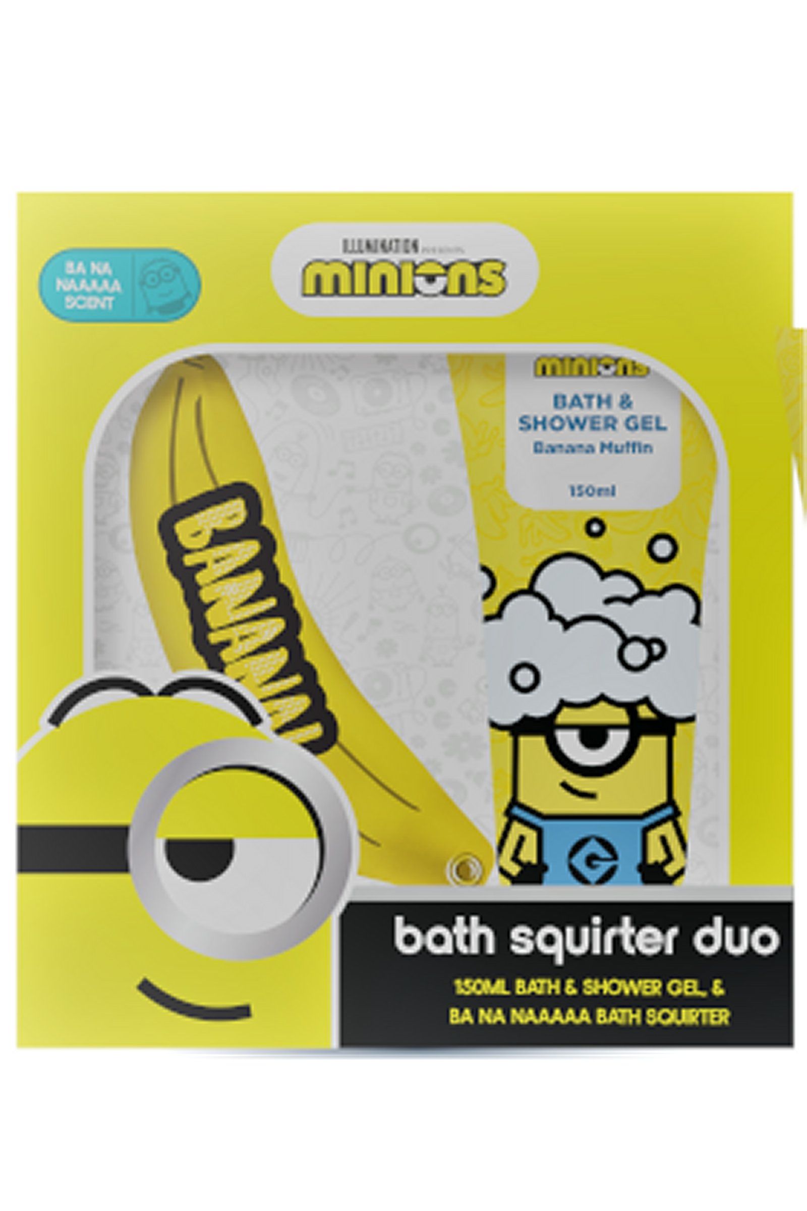 Minions Despicable Me Bath and Shower Gel 150ml and Ba Na Naaa Squirter