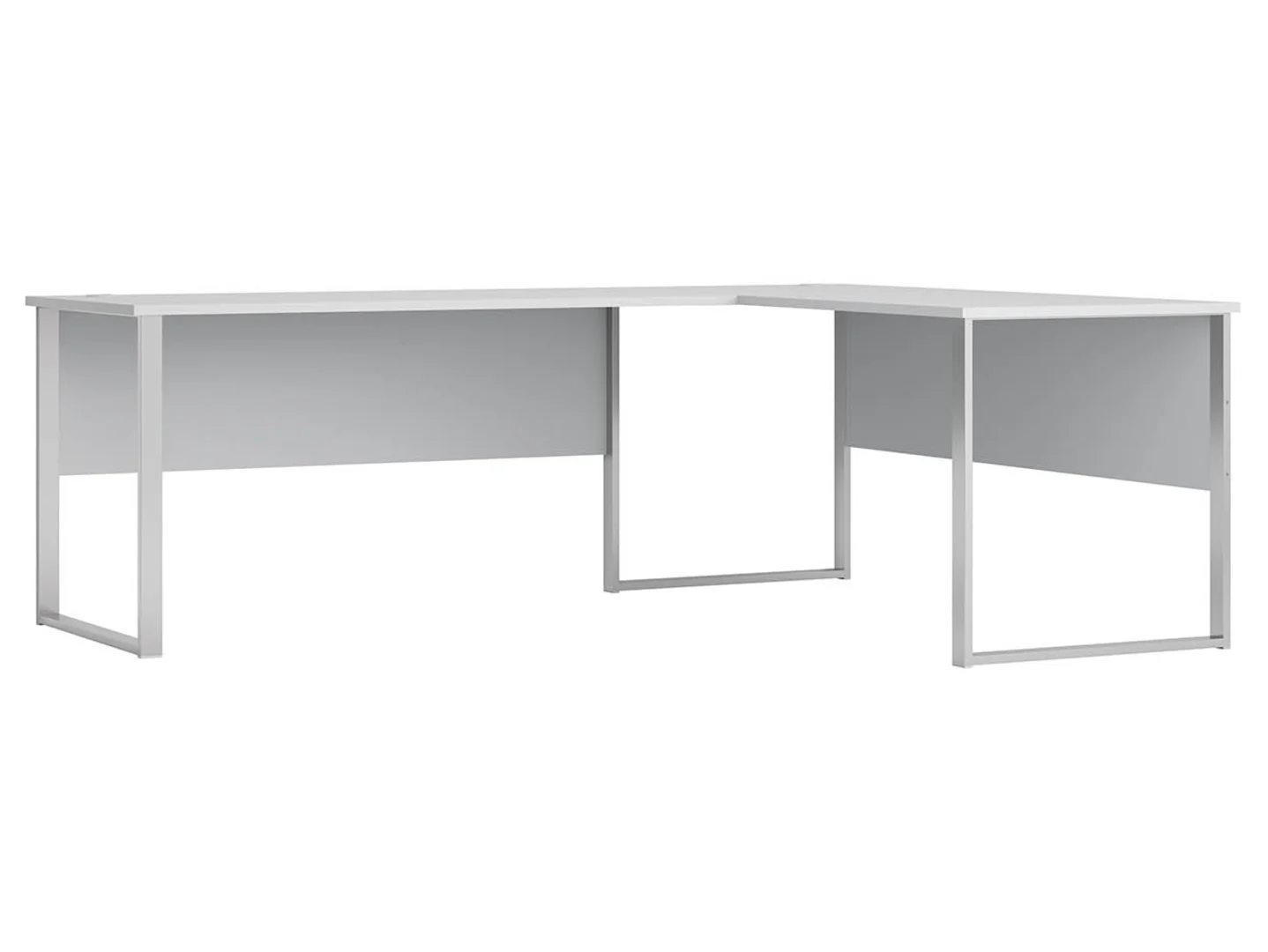 Biurko narożne Office Lux 223x170 cm jasnoszare