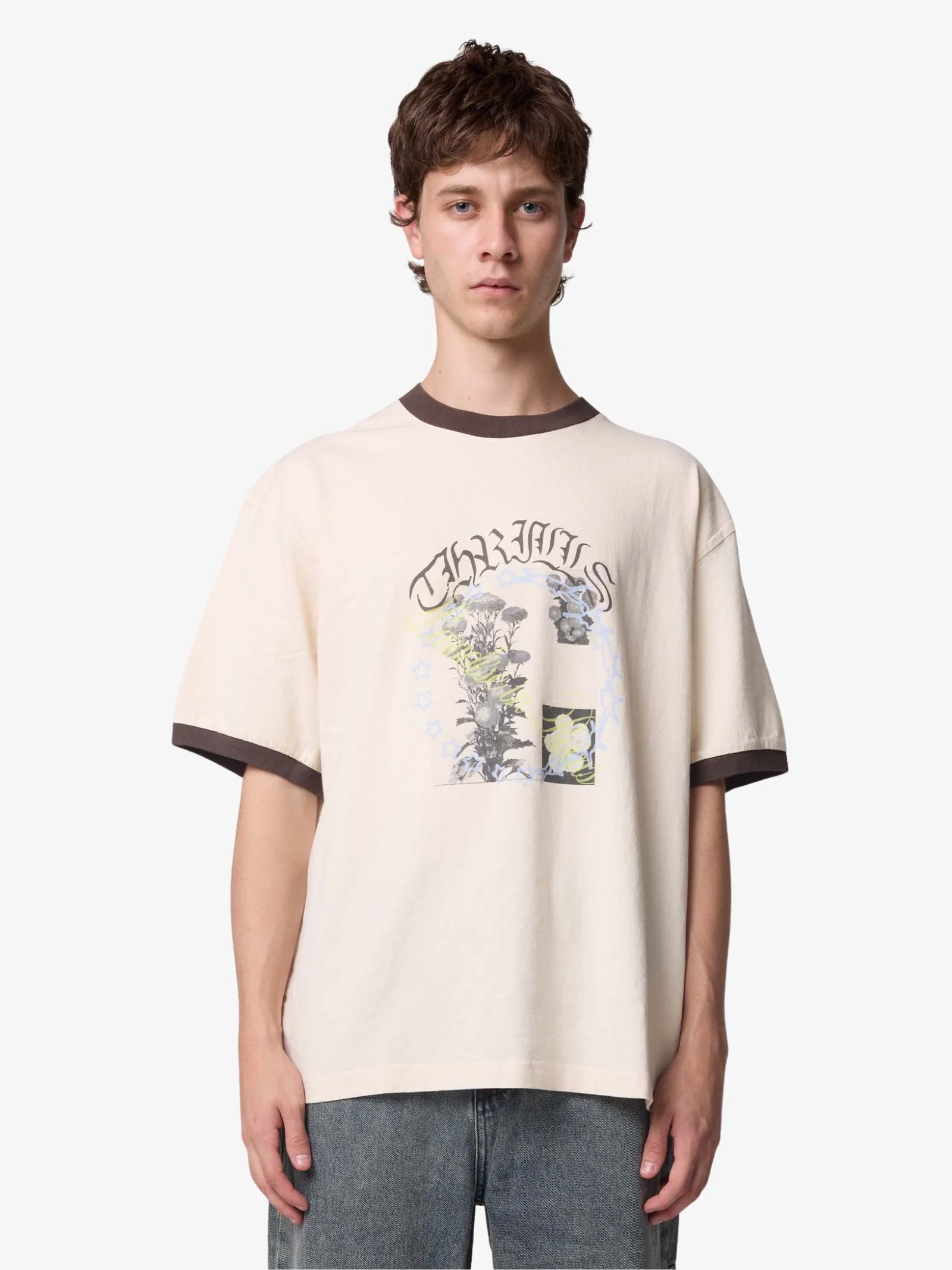 Untamed Box Fit Oversize Short Ringer Tee