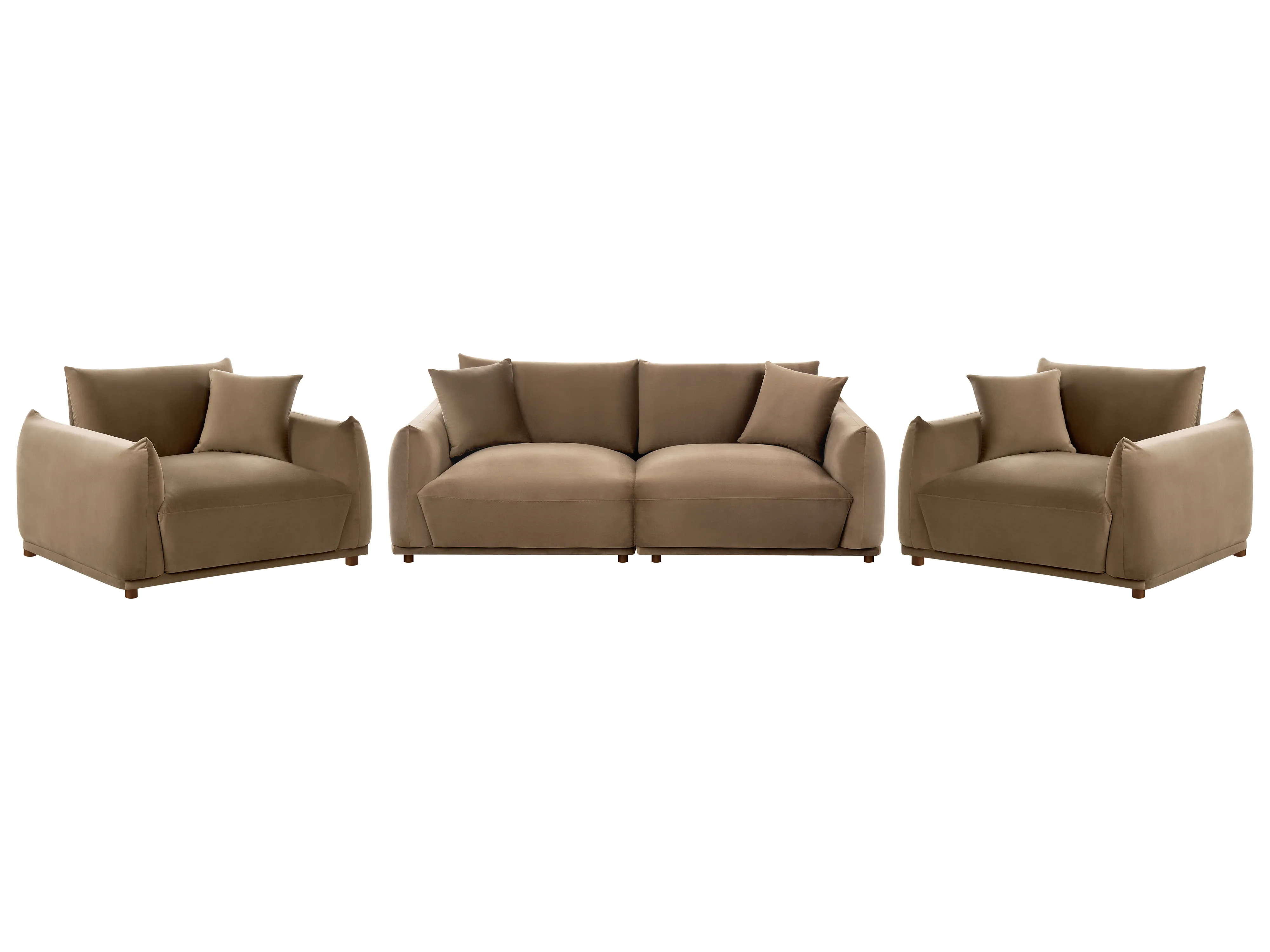 Armchair JUBEK Velvet Brown
