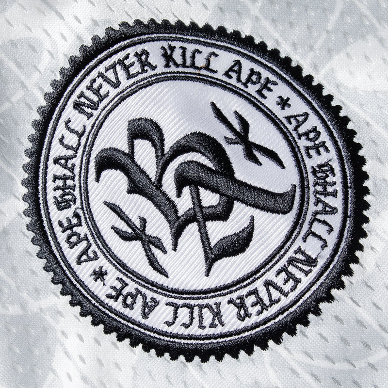 A Bathing Ape Camo Stripe Baseball Jersey - Gray