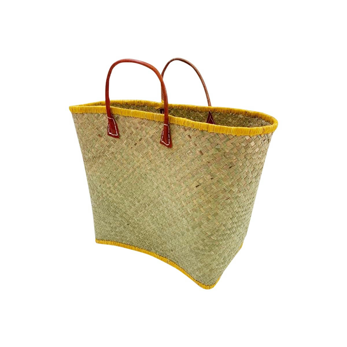 PANIERS PENJY GM - Panier  naturel et jaune safran penjy GM