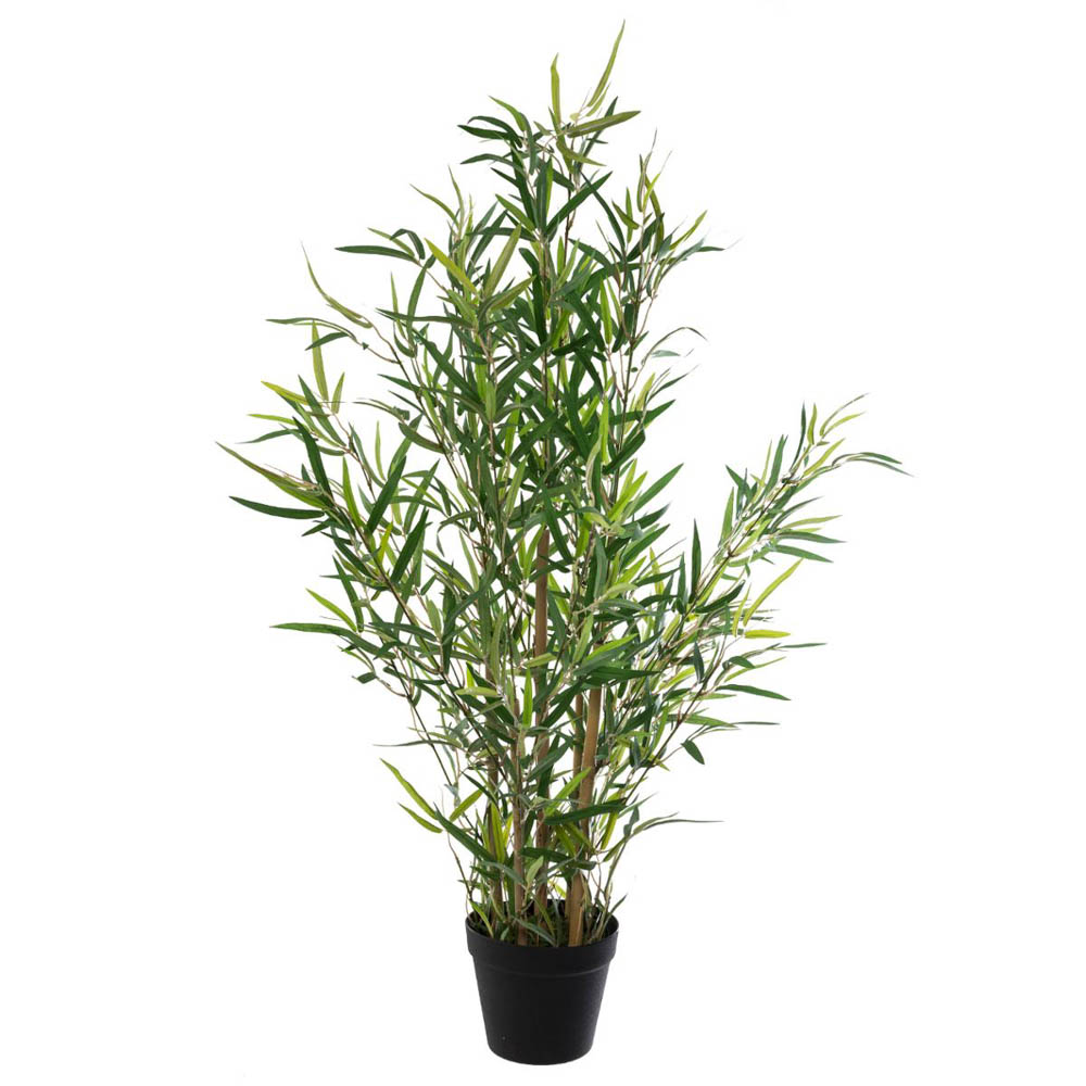 Planta bambu artificial com vaso 90cm