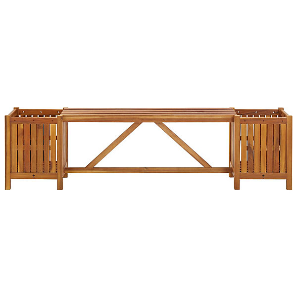 Banc de jardin meuble de patio bois Helloshop26