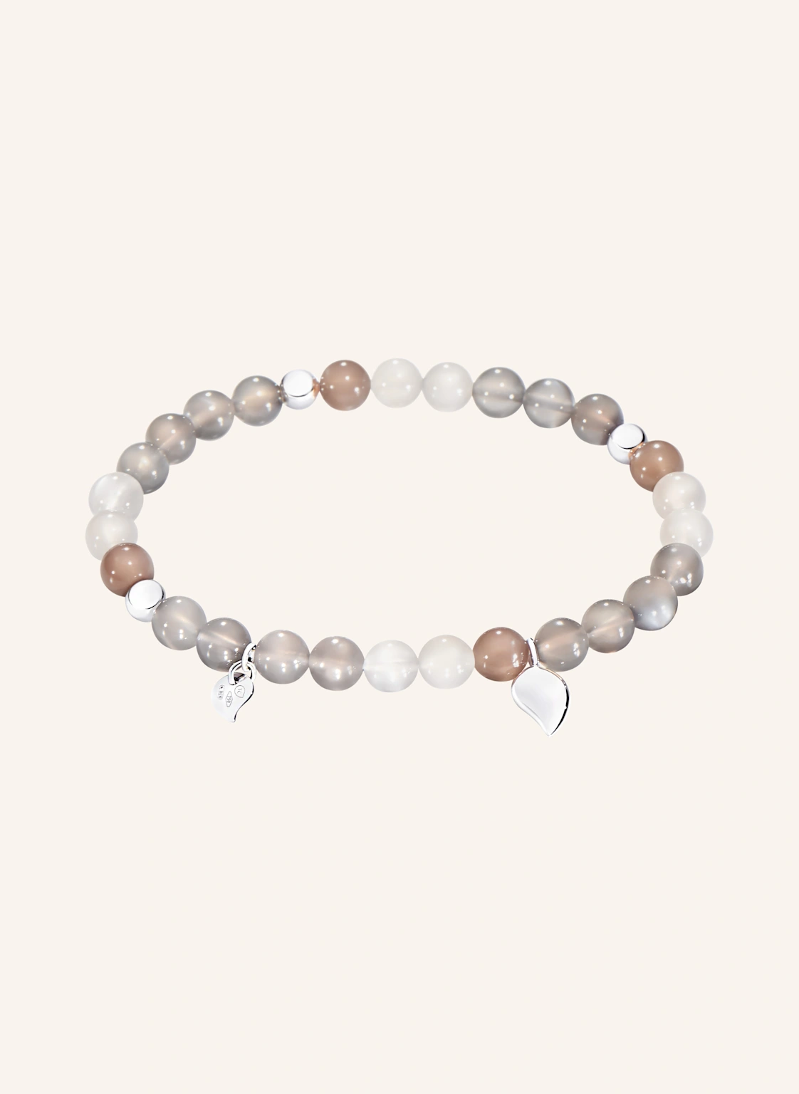 TAMARA COMOLLI Armband BRACELET INDIA 'CASHMERE' DROP MEDIUM aus 18 Karat Weißgold und Mondsteinen