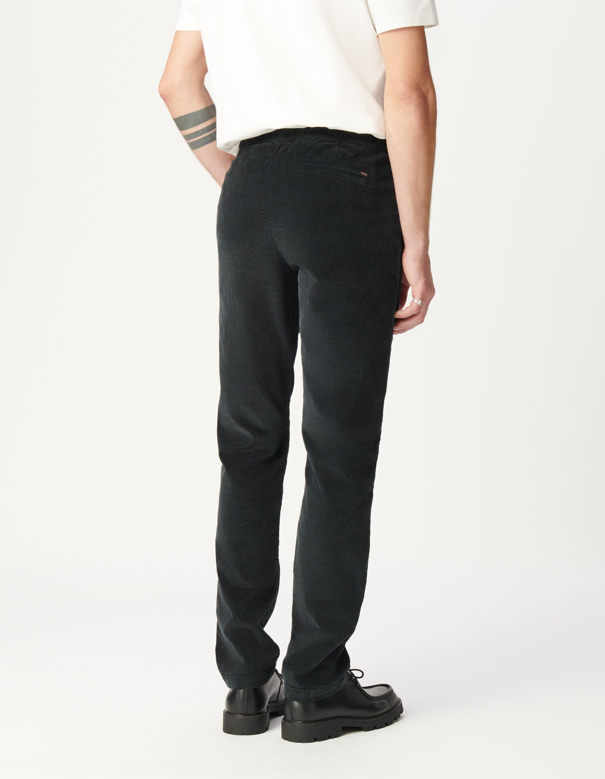 Jogpant gris velours côtelé Homme