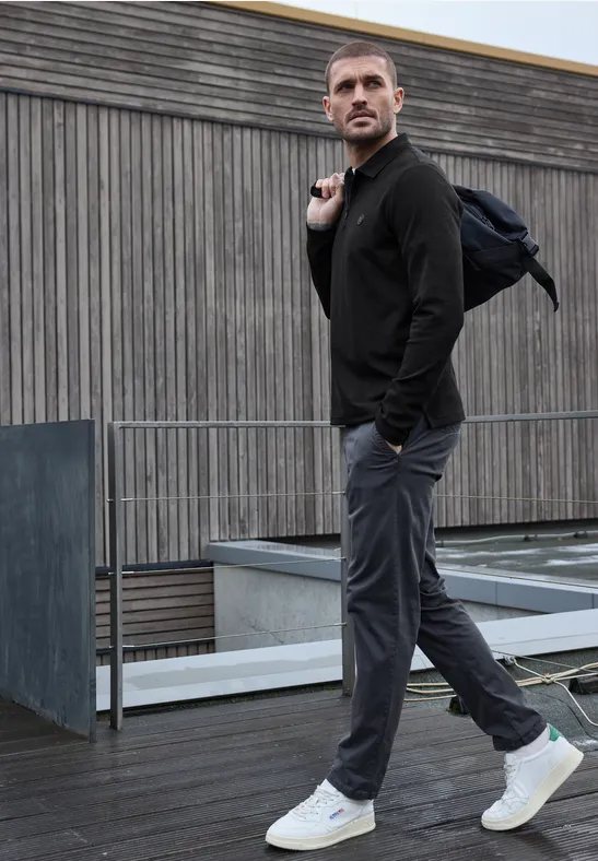 Poloshirt mit Zipper