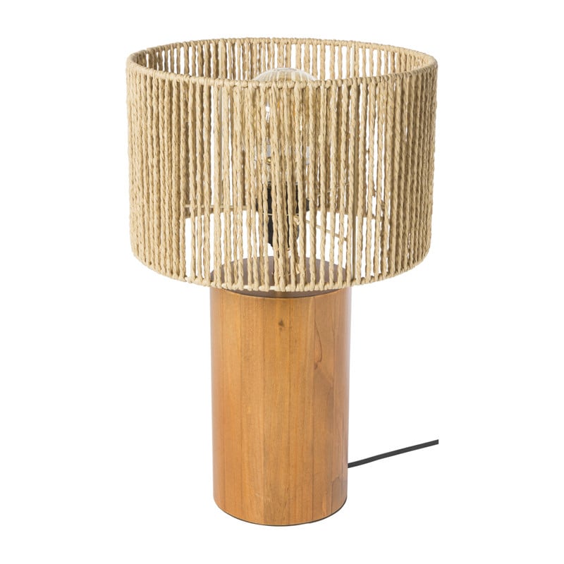 Lampenkap gevlochten - papier/staal - &Oslash;28x18 cm