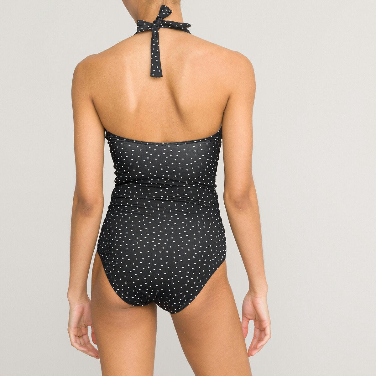 Maillot de bain 1 pièce foulard à pois