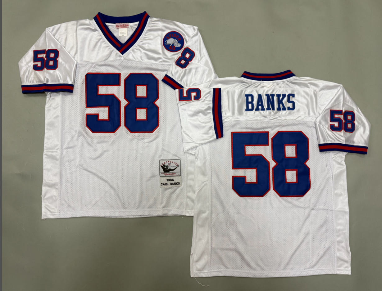 Carl Banks New York Giants Authentic Throwback Retired Player Jersey