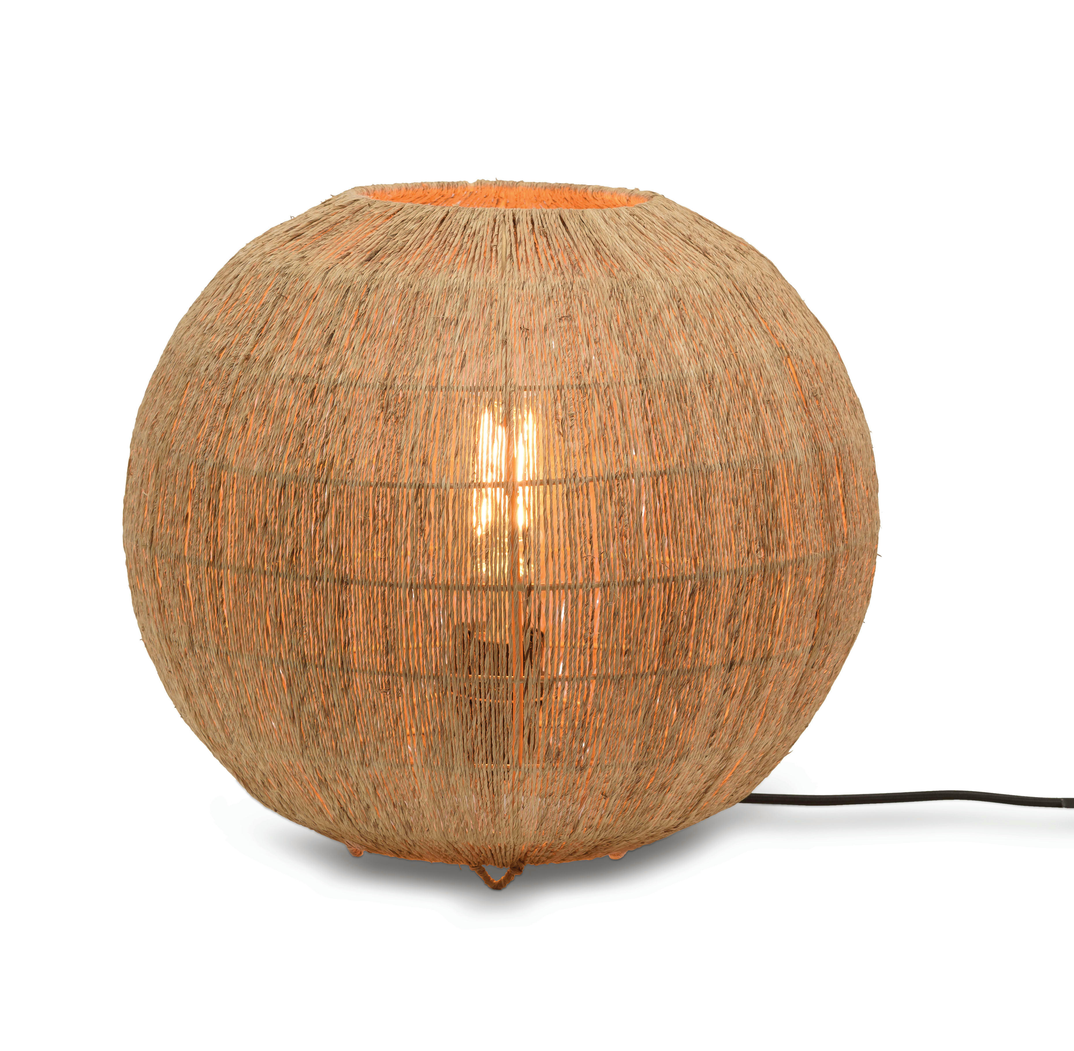 IGUAZU - Lampe de table bambou jute D32cm