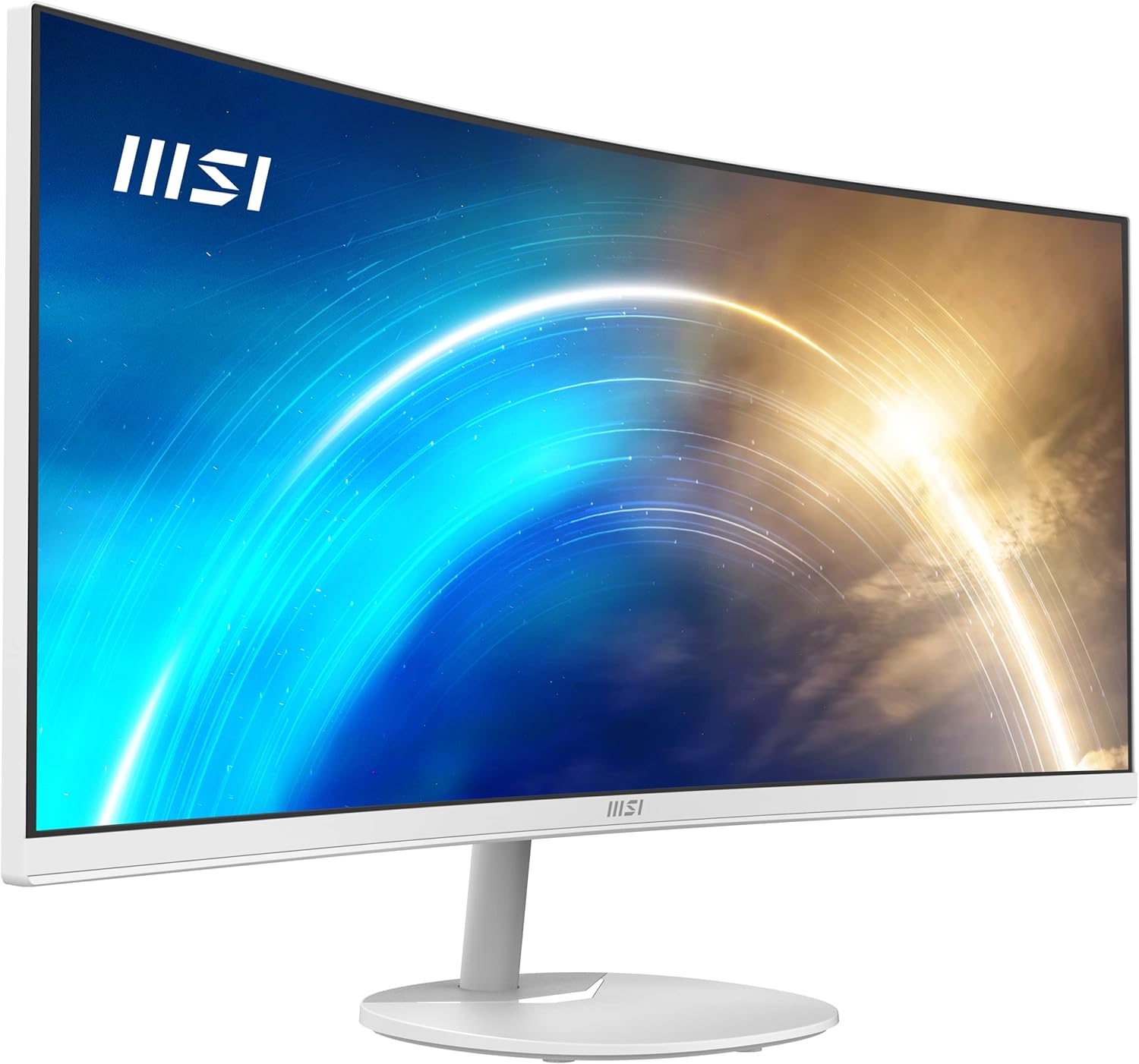 msi PRO MP341CQW 34-inch VA 3440 x 1440(UWQHD) Computer Monitor, 100Hz, Free-Synch, HDMI, DisplayPort, VESA Mountable, Speaker, 1ms, White