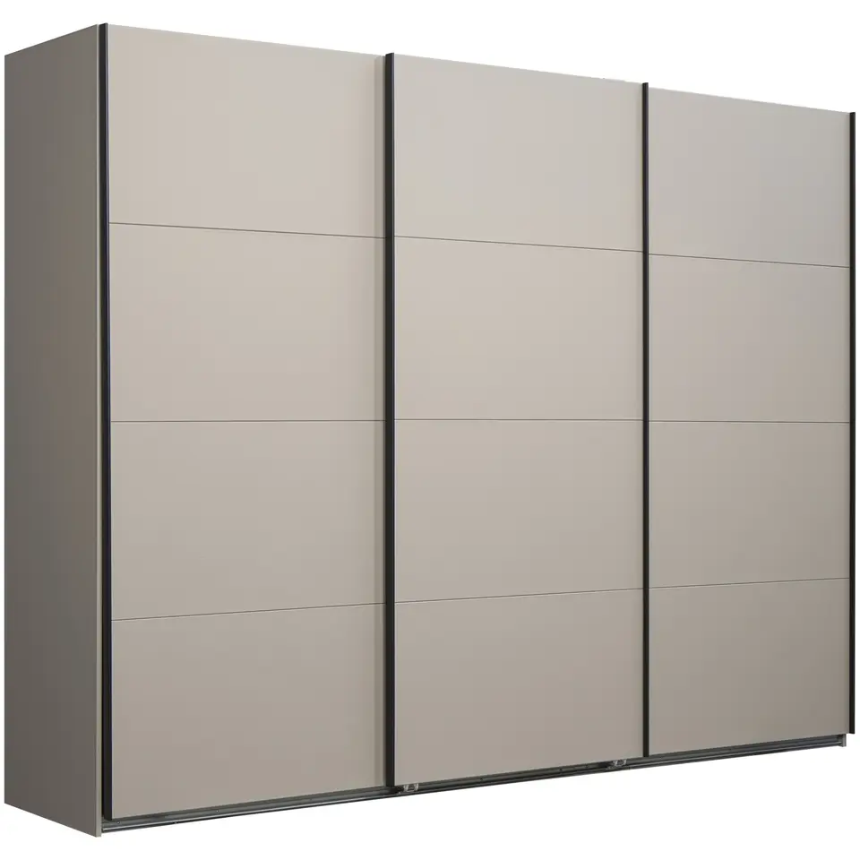 Schuifdeurkast Dex XL - kiezel - 208x270x65 cm