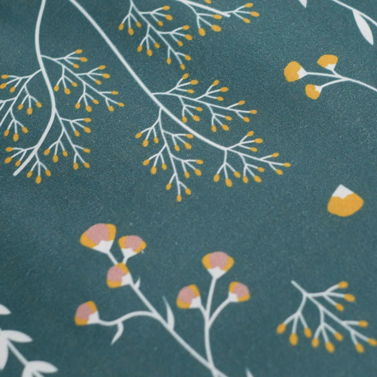 - Parure de lit en Coton Bleu 240x220 cm