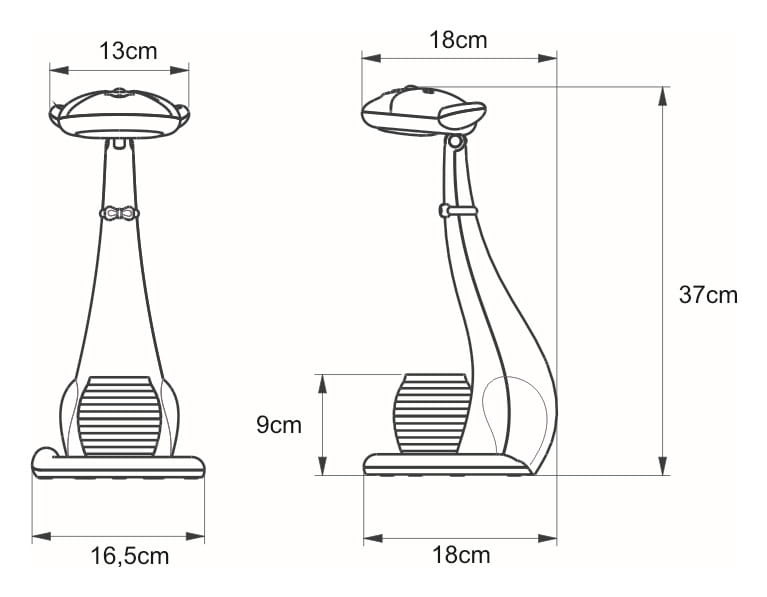 Lampka biurkowa KOTEK niebieska LED 6W Odcienie bieli wys:37cm Kaja