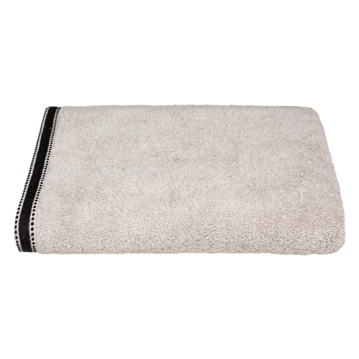 Bath towel "Joia", cotton Beige, 100x150 cm, 550 g/m&sup2;