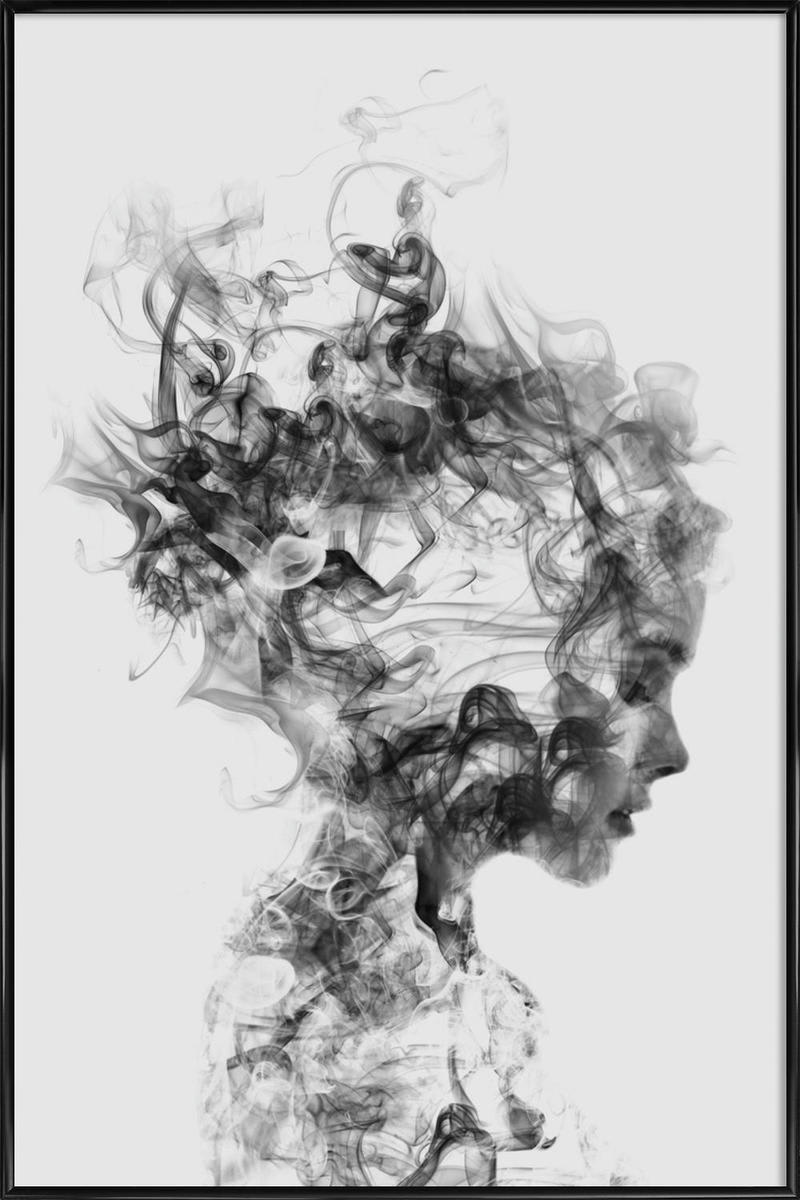 DISSOLVE ME - Affiche dans cadre standard (noir) blanc & gris 30x45