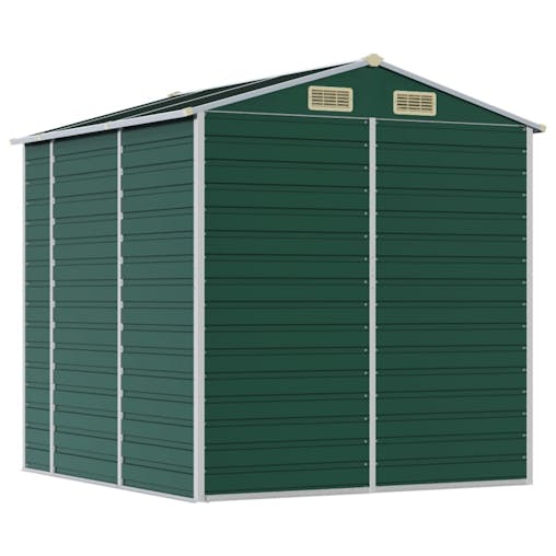 NNEVL Garden Shed Green 191x215x198 cm Galvanised Steel