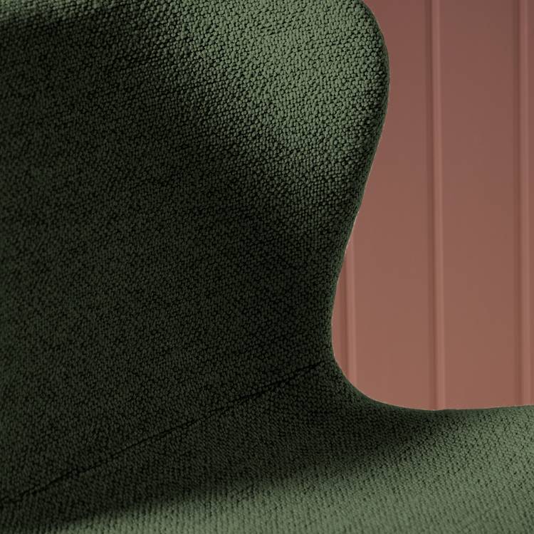 Habitat Etta Pair of Fabric Bar Stools - Green