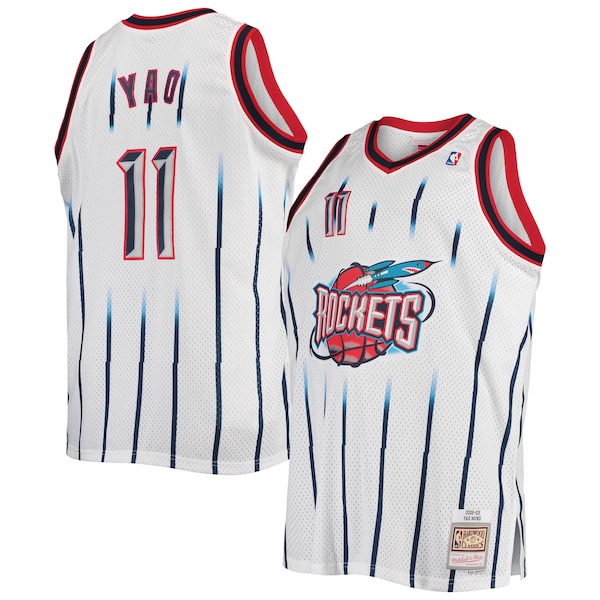Yao Ming Houston Rockets 2002/03 Big & Tall Hardwood Classics Swingman Jersey - White
