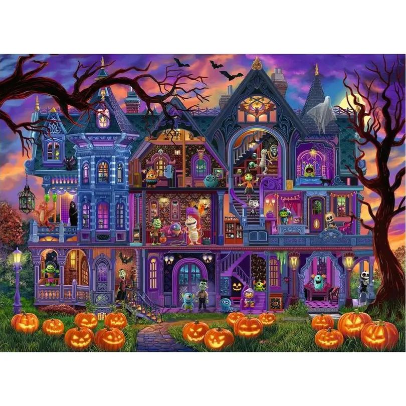 Puzzle 100-teilig Monster House Party