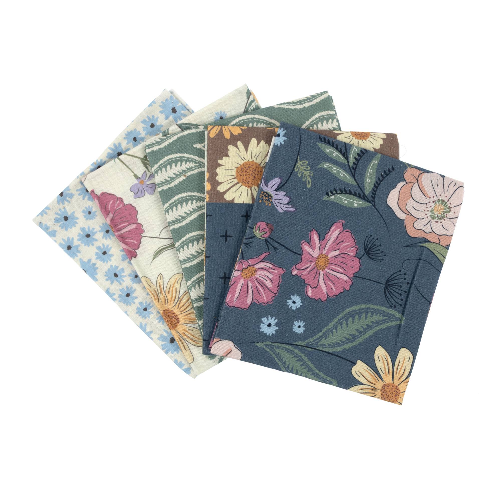 Patchwork Fusion Cotton Fat Quarters 5 Pack