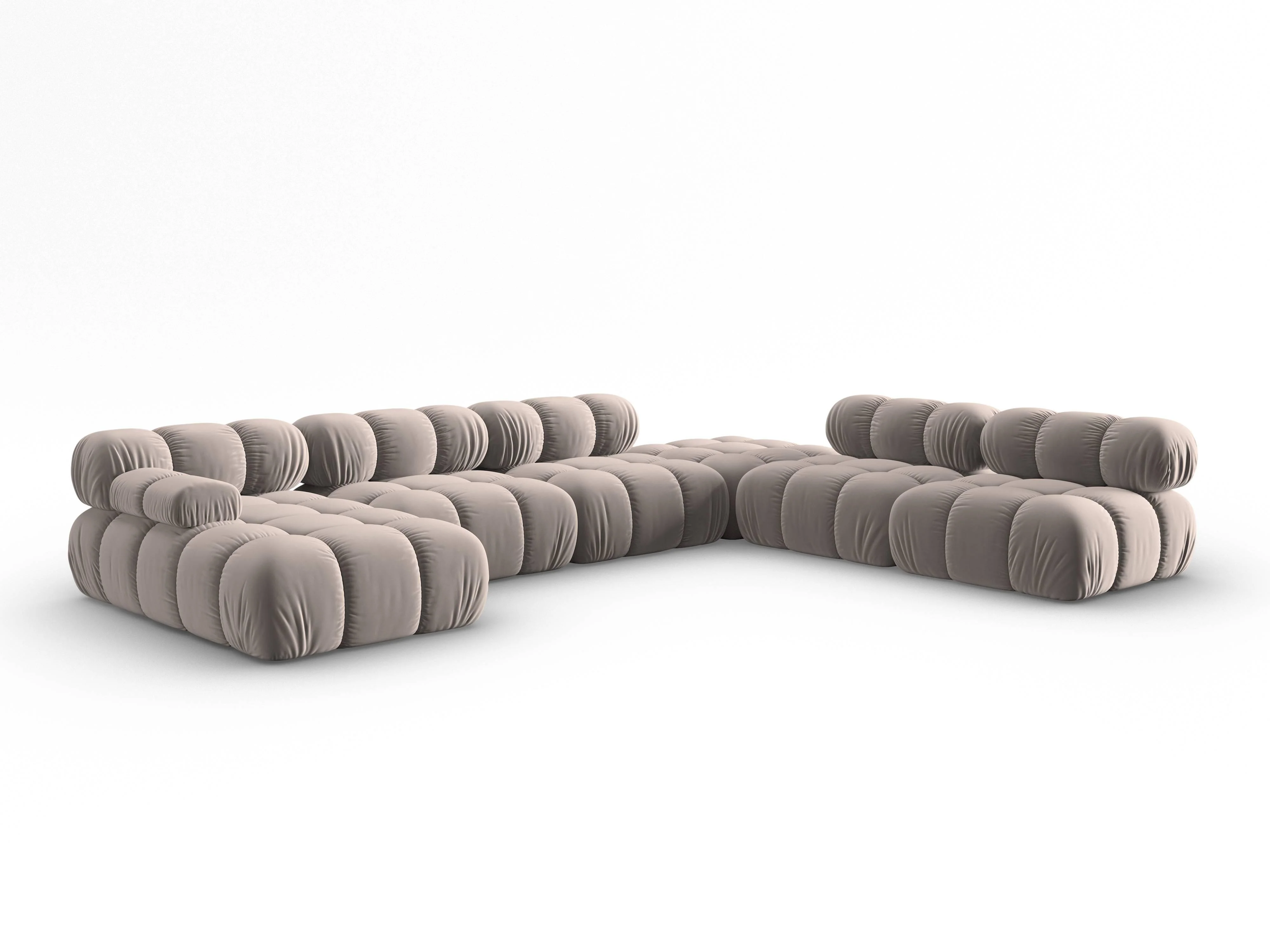 Modulaire-U-bank Tropea rechts velvet
