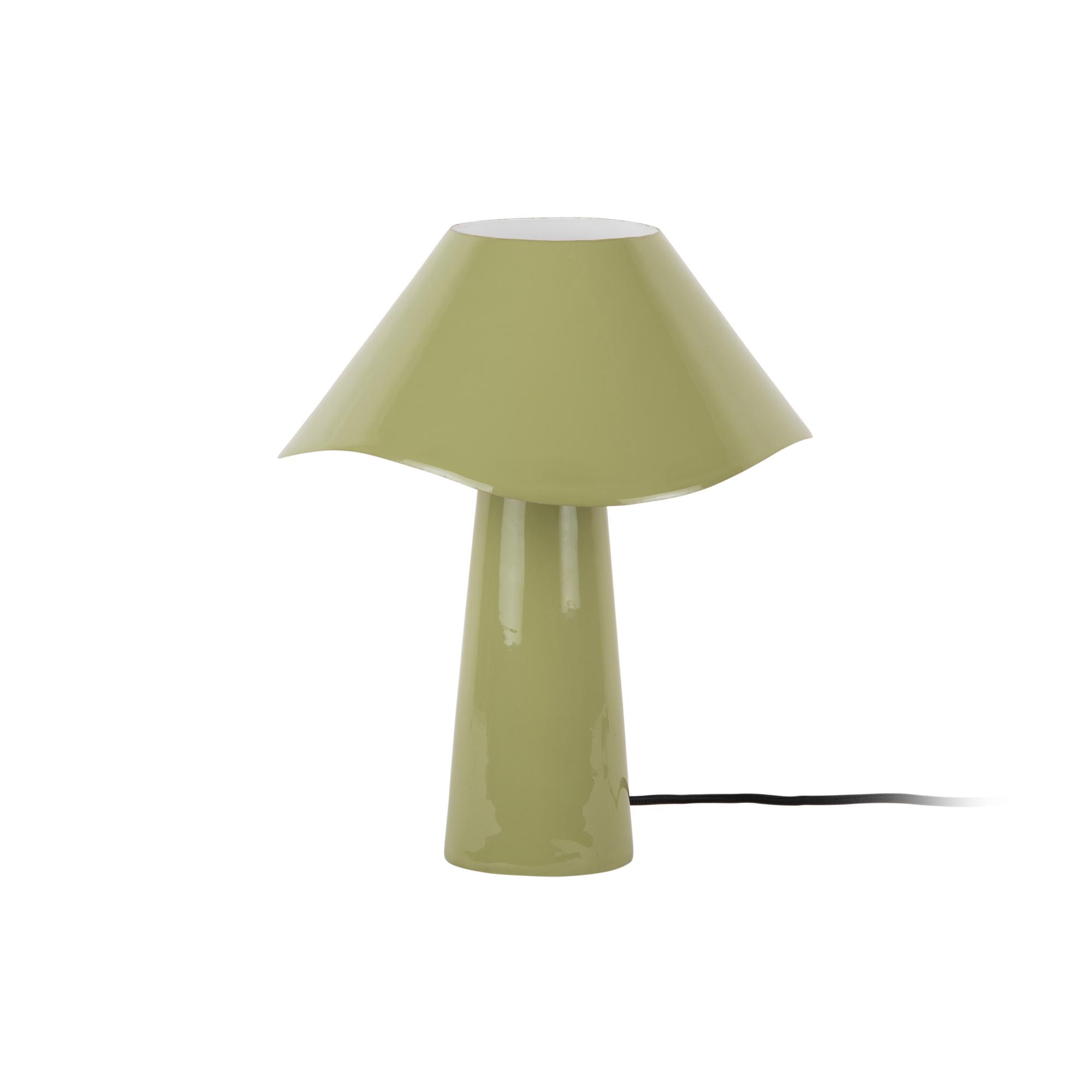 Leitmotiv tafellamp Ameno - groen - 28x28x33cm - Paddenstoellamp