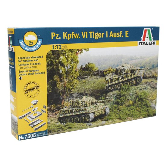 Italeri Pz.Kpfw.VI Tiger Tank I Ausf.E Model Kit 7505