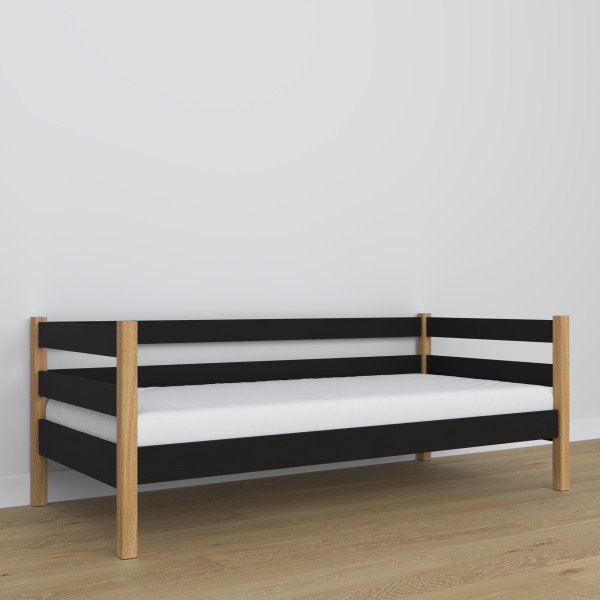 Drewniane łóżko sofa N01