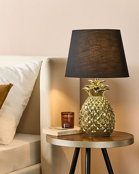 Lampe à poser PINEAPPLE Céramique Doré