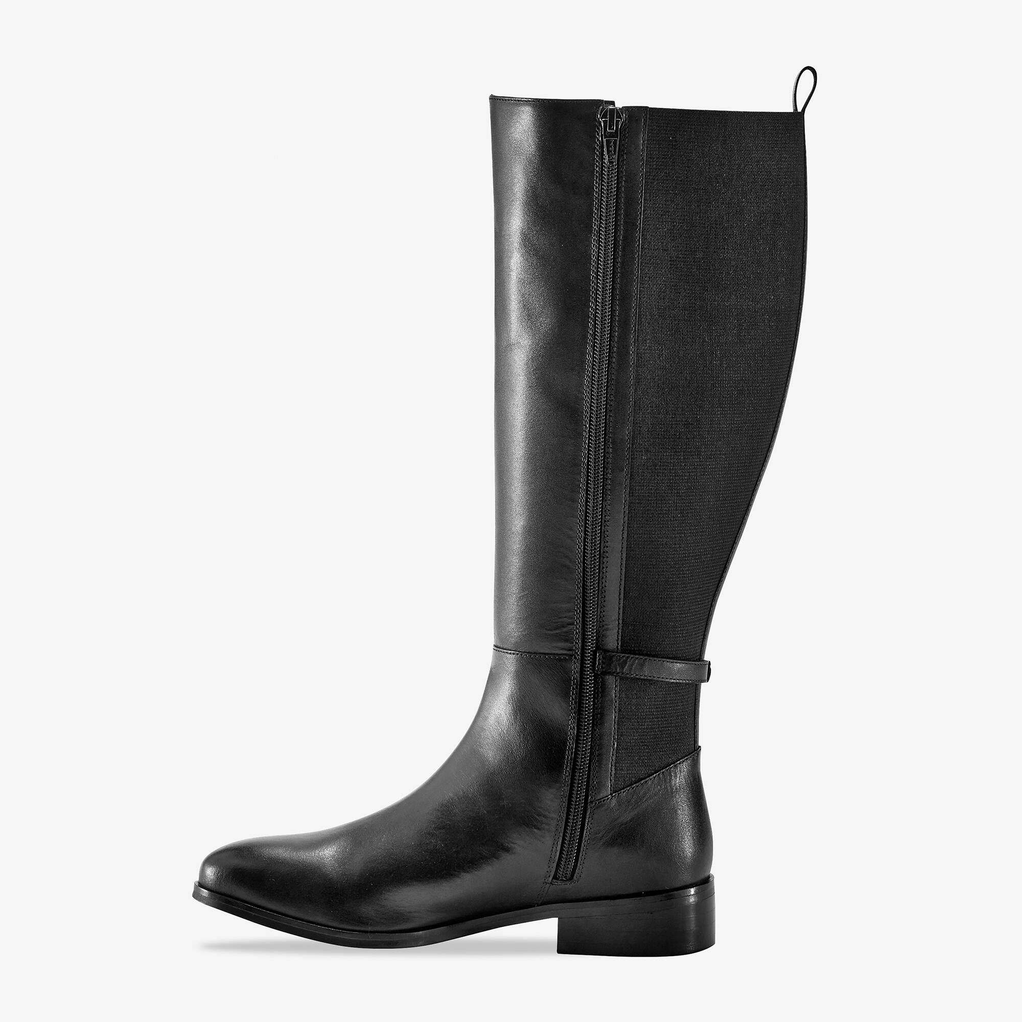 Bottes cavalières en cuir, spécial larges mollets