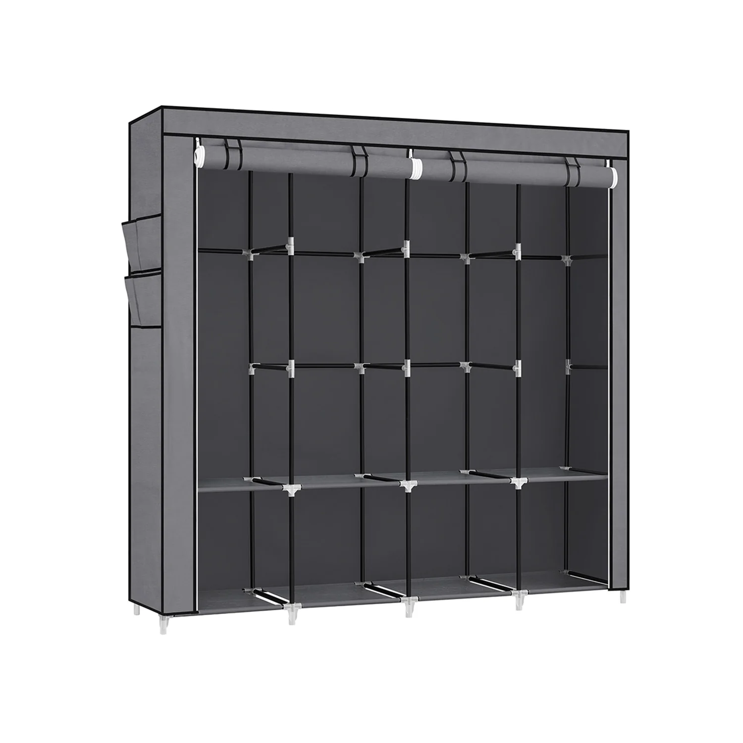 Armoire chambre en tissu avec 4 prochettes