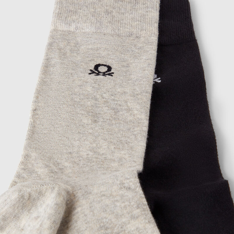 Set of two pairs of high socks