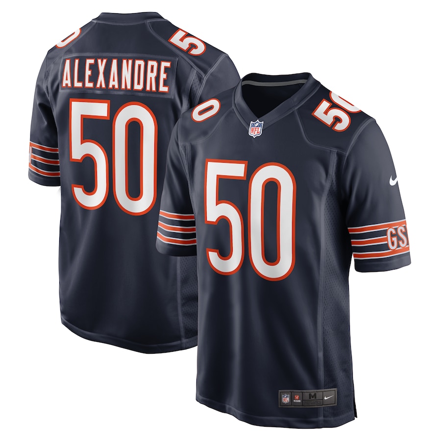 Deslin Alexandre Chicago Bears Nike Team Game Jersey -  Navy