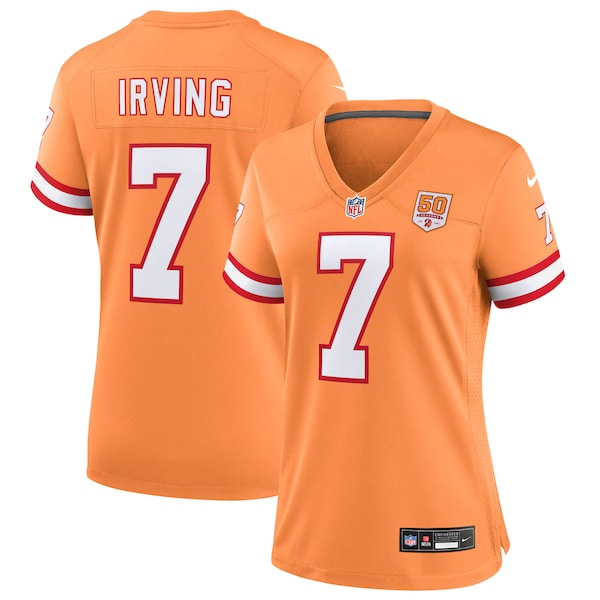 Bucky Irving  Tampa Bay Buccaneers Nike Women's 50th Season Game Jersey - Creamsicle/White/Red