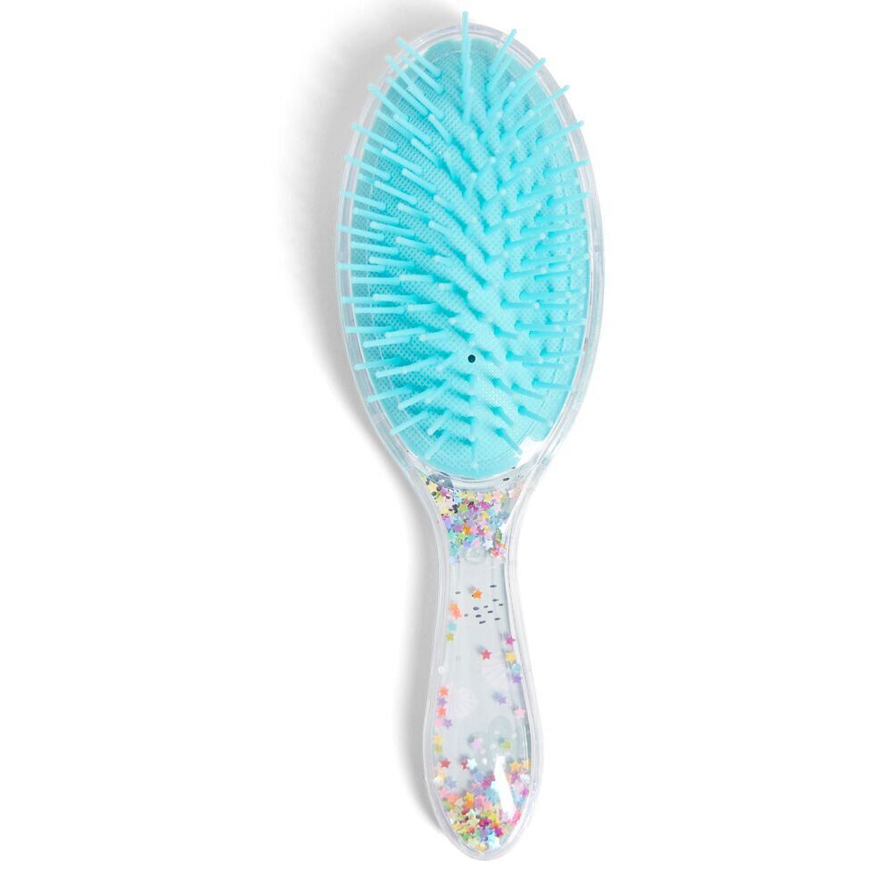 Brosse à cheveux enfant manche étoiles L21cm (2 modèles)