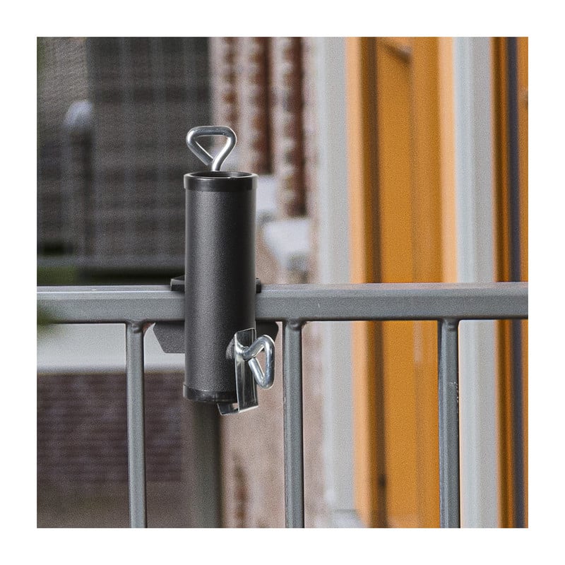 Parasolhouder voor balkon - 14.5x8x4 cm